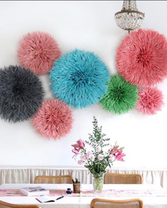 Juju Hat decorativo in piume rosa – decorazione da