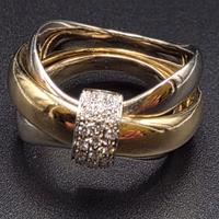 ANELLO 2 ORI POMELLATO DIAMANTI