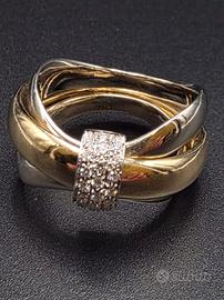 ANELLO 2 ORI POMELLATO DIAMANTI