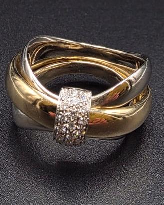 ANELLO 2 ORI POMELLATO DIAMANTI