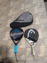 racchette padel+borsa 