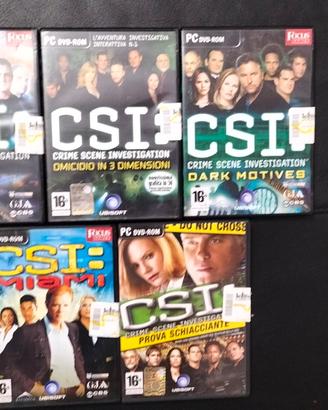 set giochi pc CSI 