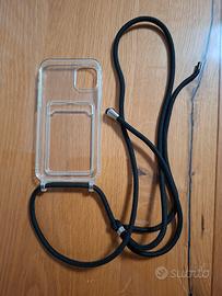 Cover trasparente con tracolla iPhone 11