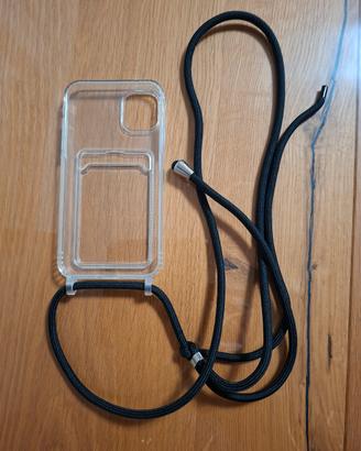 Cover trasparente con tracolla iPhone 11