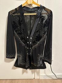 Camicia danze latine uomo nero