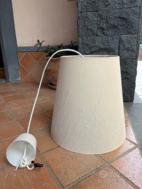 Lampadario a sospensione con paralume