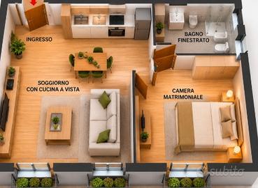 Bilocale arredato a Mornago
