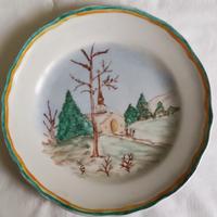 Piatto dipinto a mano 1976