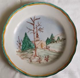 Piatto dipinto a mano 1976
