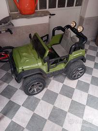 Auto jeep elettrica 2 posti bambini + telecomando