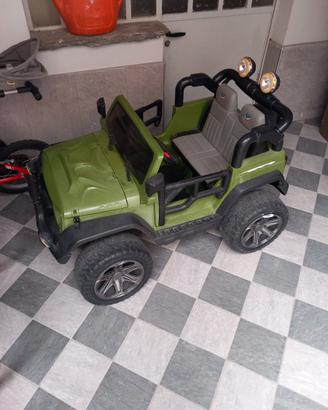 Auto jeep elettrica 2 posti bambini + telecomando
