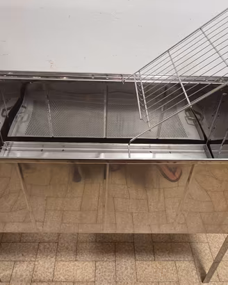 Banco per disopercolare inox  104x51x42 cm 