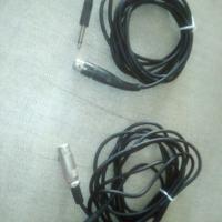 2 cavi  per microfono jack-Cannon