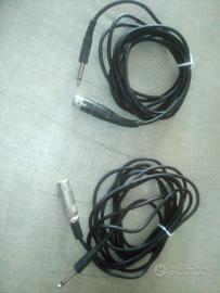 2 cavi  per microfono jack-Cannon