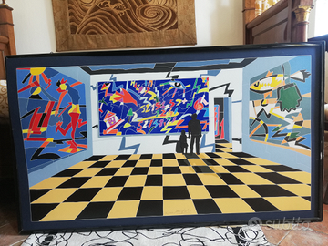 Litografia di Ugo Nespolo