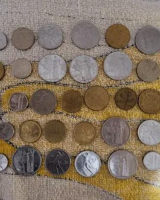 Monete lire 100, 50, 20, 200