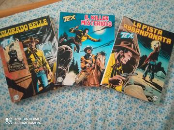 set 3 fumetti TEX  vintage 