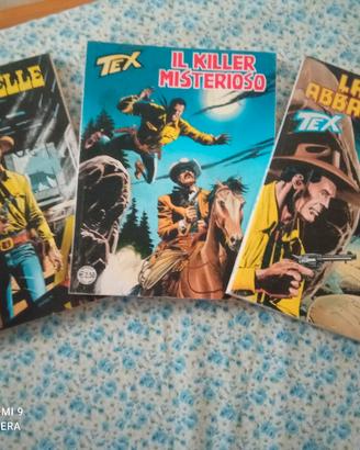 set 3 fumetti TEX  vintage 