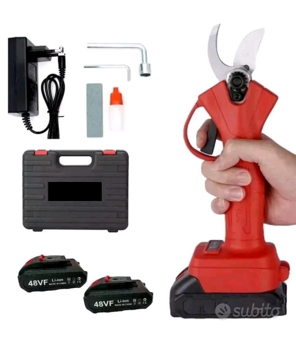 Motosega + Forbice A Batteria 18V Mini Elettrosega Tagliarami Forbici Cesoia