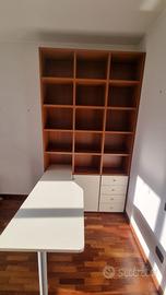 Libreria con Scrivania e cassetti