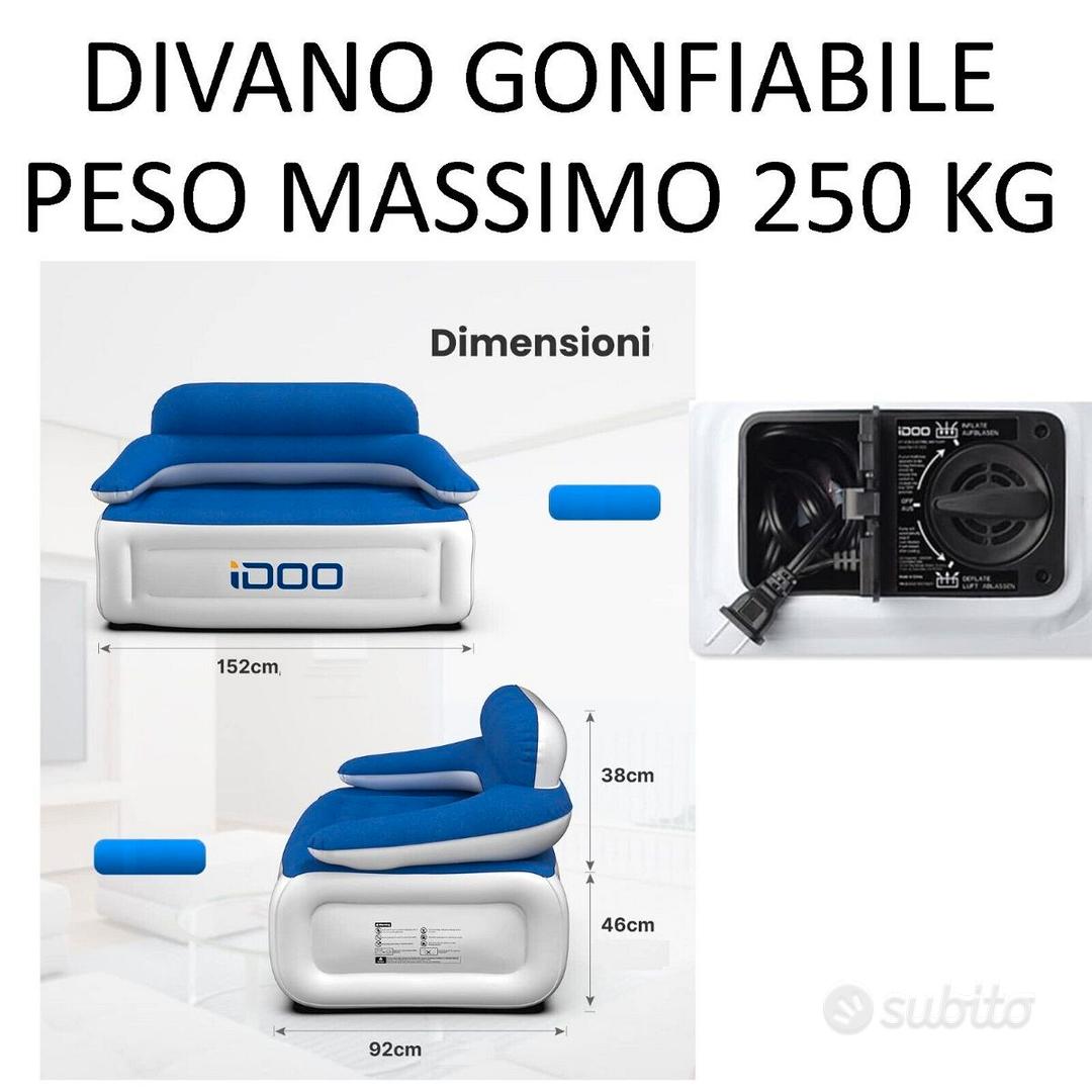 Divano gonfiabile in due minuti, 152x92x38, PVC - Arredamento e Casalinghi  In vendita a Palermo