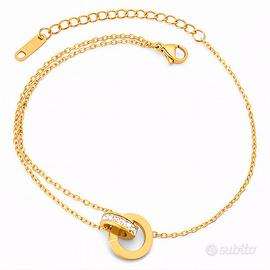braccialetto da donna rivestito in oro 88253