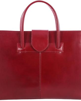 Borsa cartella donna a mano e tracolla