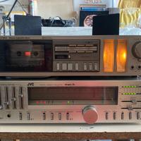 Sintoamplificatore JVC e piastra a cassette TEAC