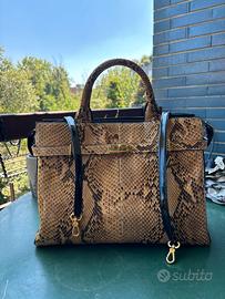 Silvano Biagini Borsa Vintage in Vero Pitone