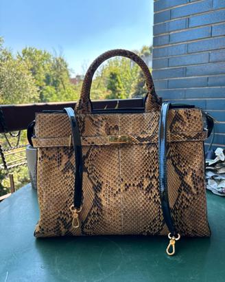 Silvano Biagini Borsa Vintage in Vero Pitone