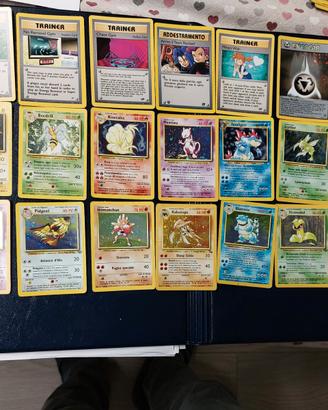 64 carte rare pokemon prima serie