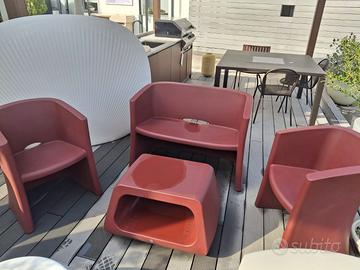 salotto,set divano polietilene