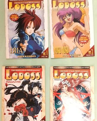 4 albi Lodoss Magazine - compreso 8 e 1/2