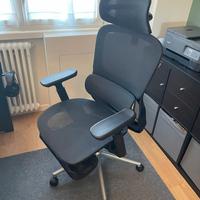 Sedia ufficio ergonomica Hbada P2 con poggiapiedi