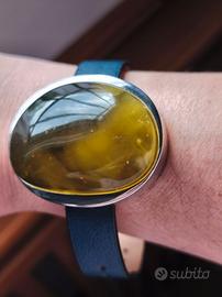 Esclusivo Bracciale-Gioiello in Argento 925 e Ambr