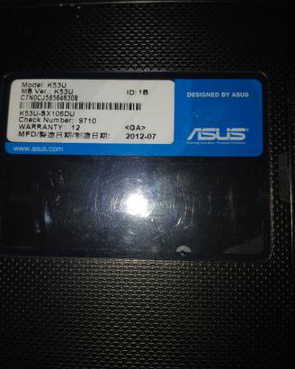 notebook Asus 