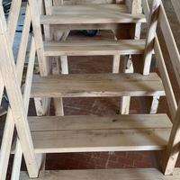 Scala da esterno in rovere