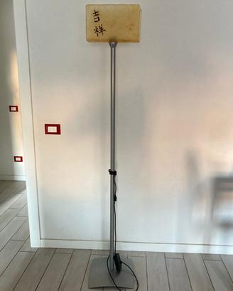 lampada e paralume in vetro giallo