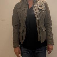 Giacca moto Spyke donna verde militare