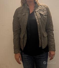 Giacca moto Spyke donna verde militare