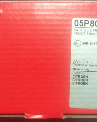 pastiglie freni citroen c3 2007