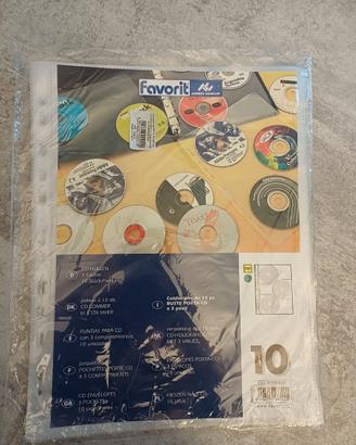 Buste porta CD Favorit 3 scomparti – 10 pezzi