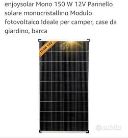 3 pannelli fotovoltaici, kit completo di tutto 
