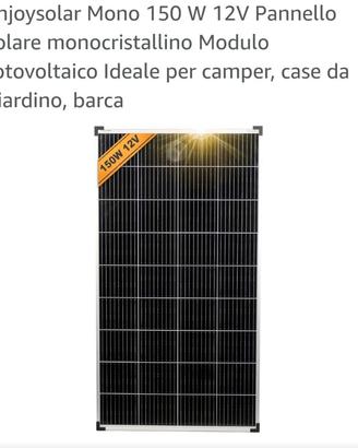 3 pannelli fotovoltaici, kit completo di tutto 