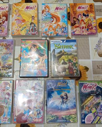 DVD cartoni animati Winx e Disney
