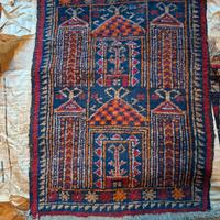 2 Tappetini scendiletto Afgani   – 59 x 42 cm