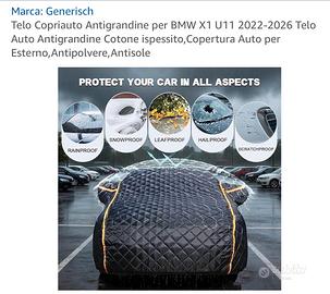 Telo copertura  BMW X1 antigrandine antipioggia