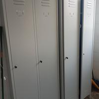 armadietto spogliatoio metallo pulito/ sporco 