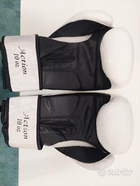 guantoni bianchi da boxe " Leone"
