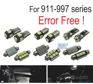 KIT 12 LAMPADE LED INTERNE PER PORSCHE 911 997 CAR